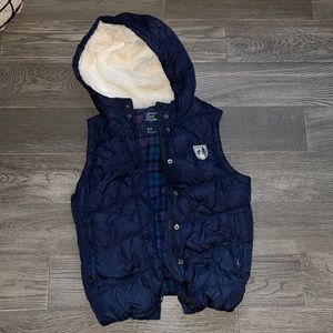flannel lined navy AE puffer vest
